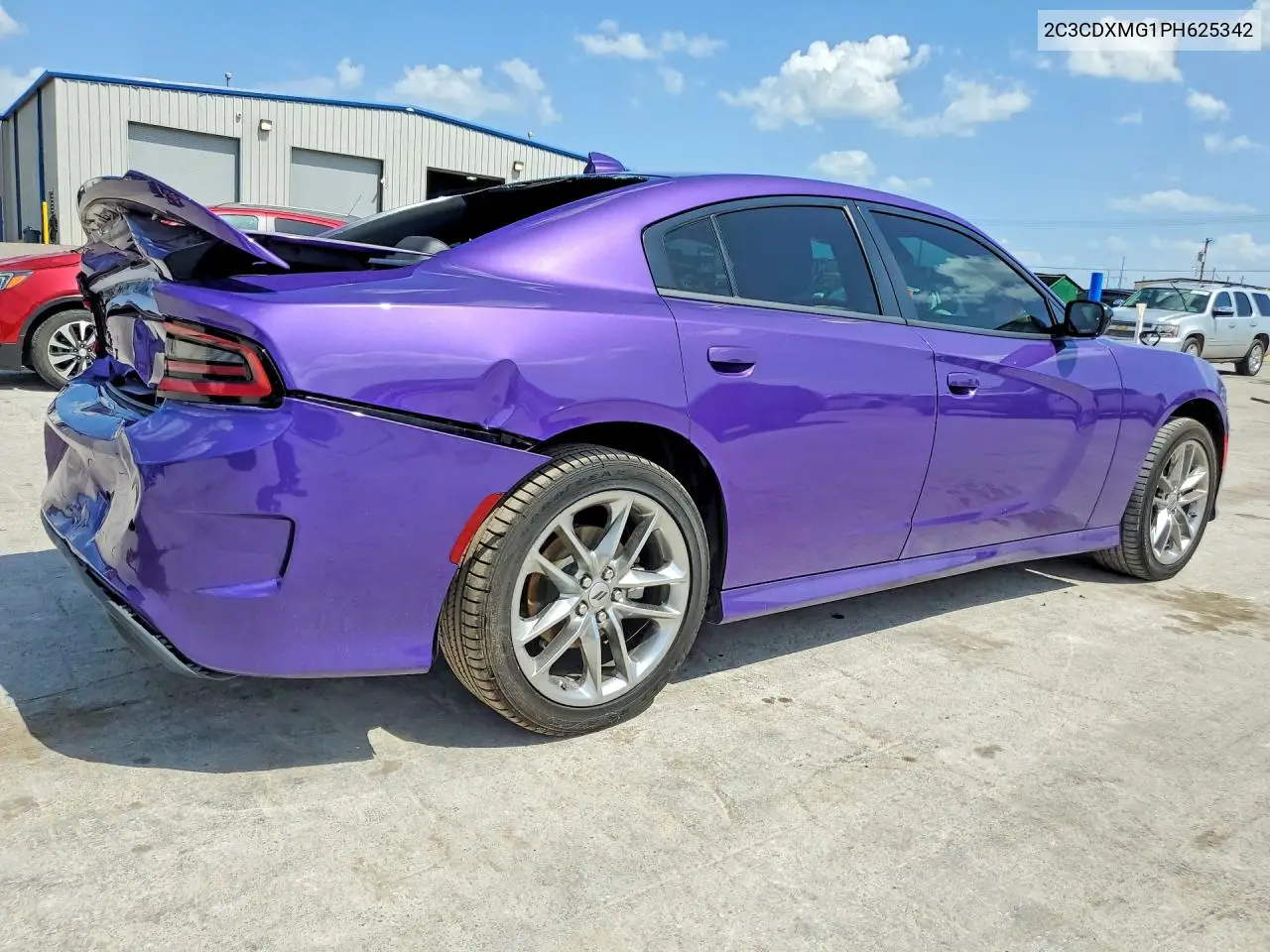 2023 Dodge Charger Gt VIN: 2C3CDXMG1PH625342 Lot: 61890866