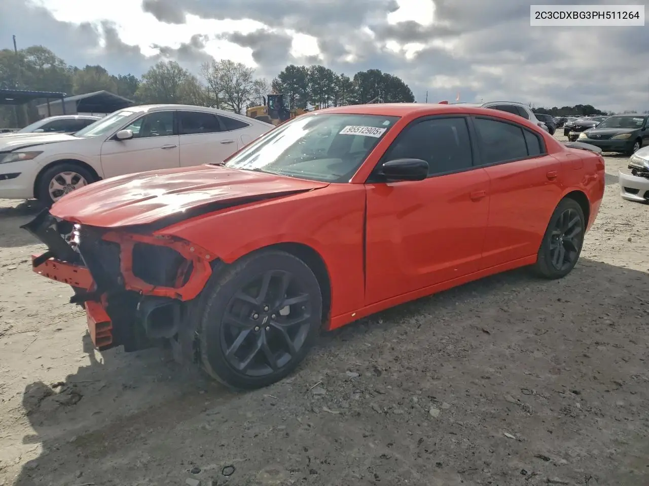 2C3CDXBG3PH511264 2023 Dodge Charger Sxt
