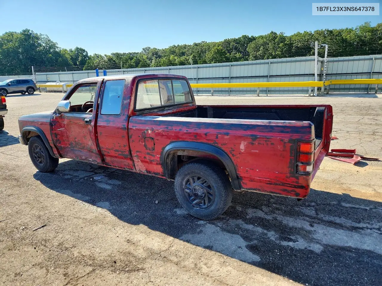 1992 Dodge Dakota VIN: 1B7FL23X3NS647378 Lot: 60173326