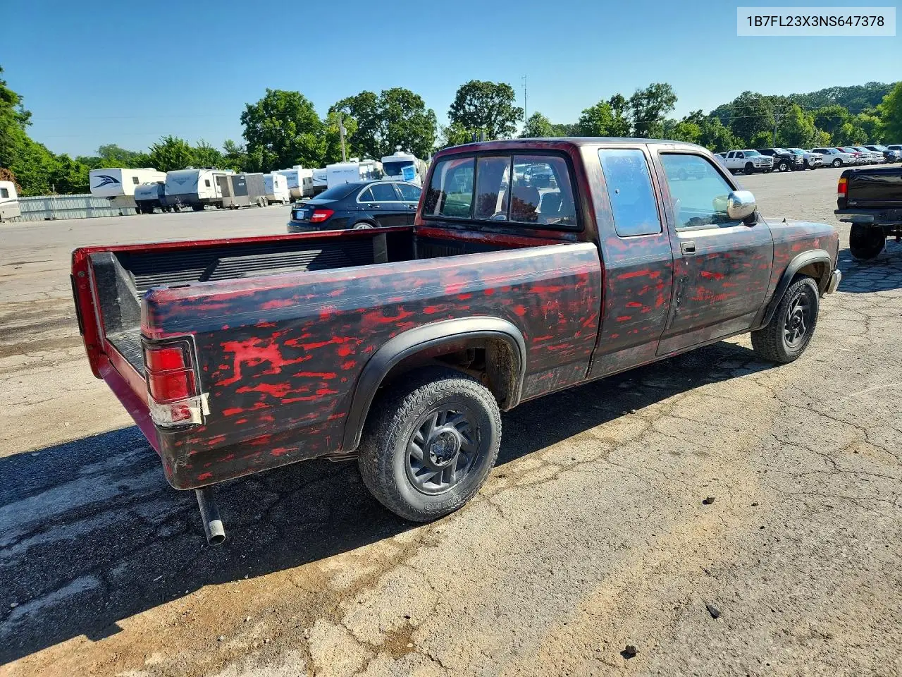 1992 Dodge Dakota VIN: 1B7FL23X3NS647378 Lot: 60173326