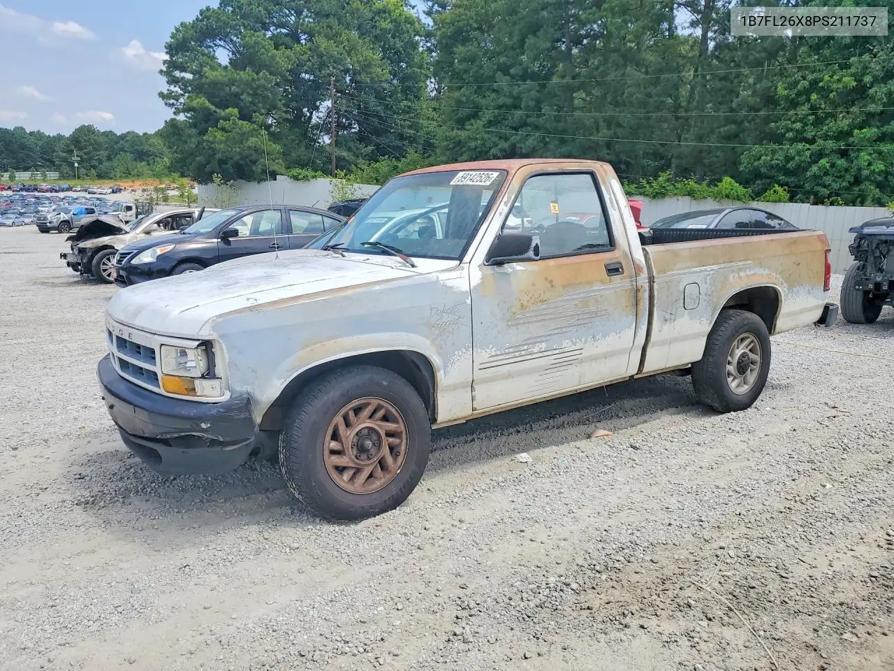 1993 Dodge Dakota VIN: 1B7FL26X8PS211737 Lot: 59142526