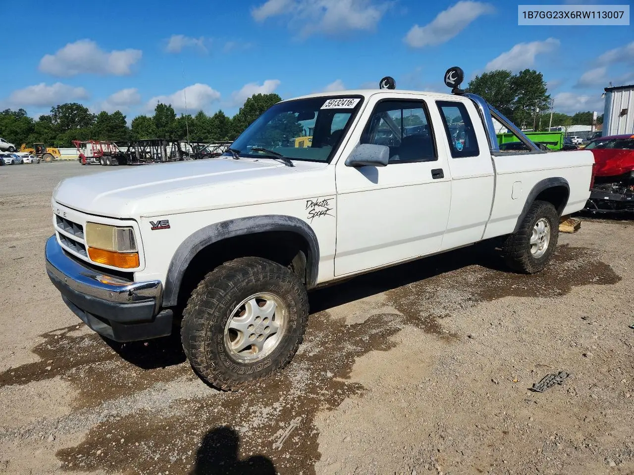 1994 Dodge Dakota VIN: 1B7GG23X6RW113007 Lot: 59132416