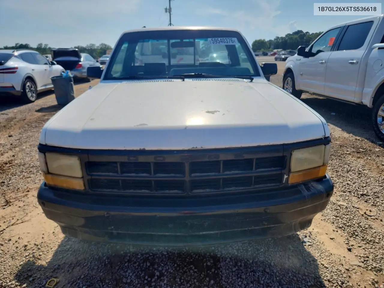 1996 Dodge Dakota VIN: 1B7GL26X5TS536618 Lot: 59540376