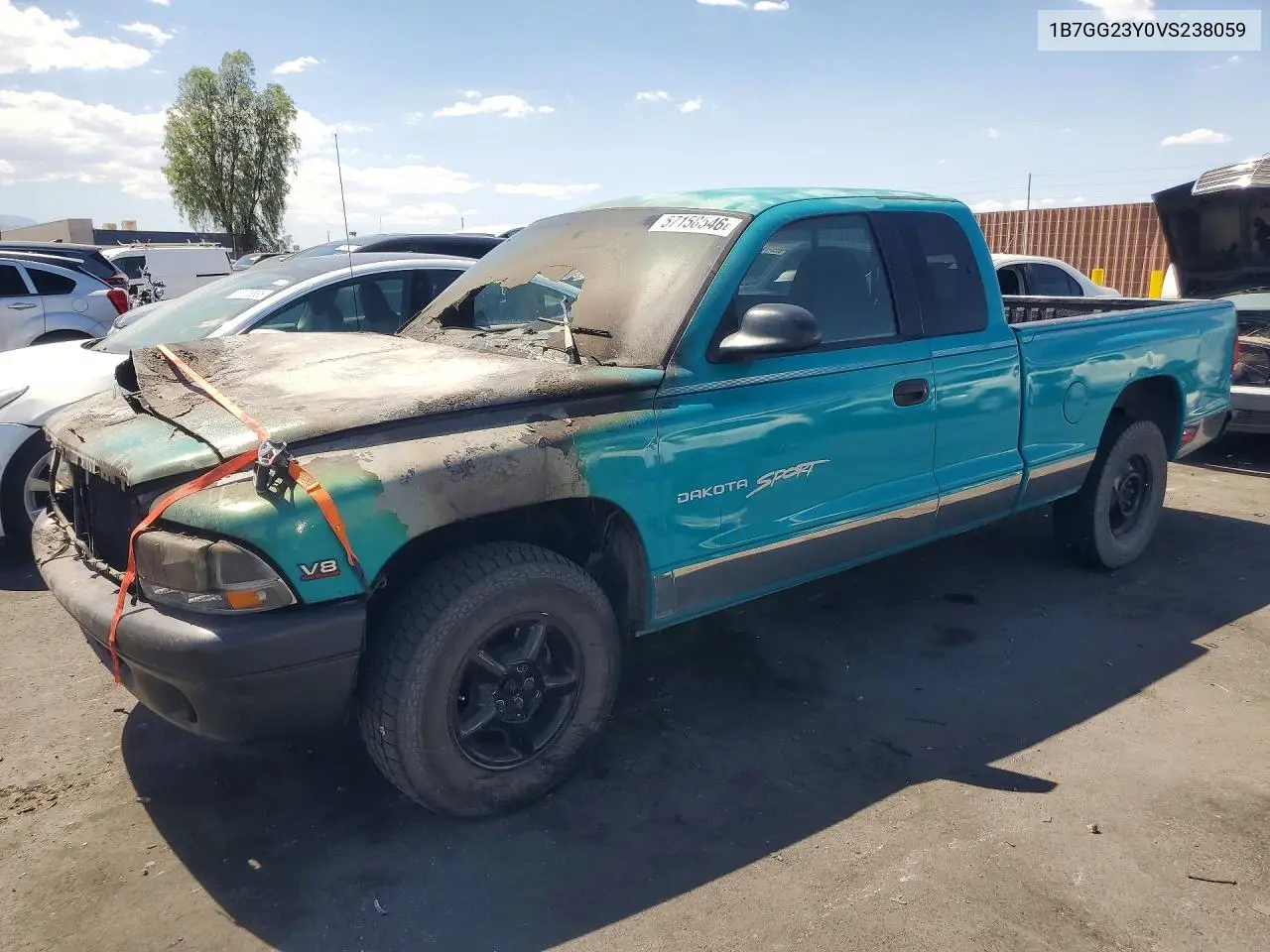 1997 Dodge Dakota VIN: 1B7GG23Y0VS238059 Lot: 57158546