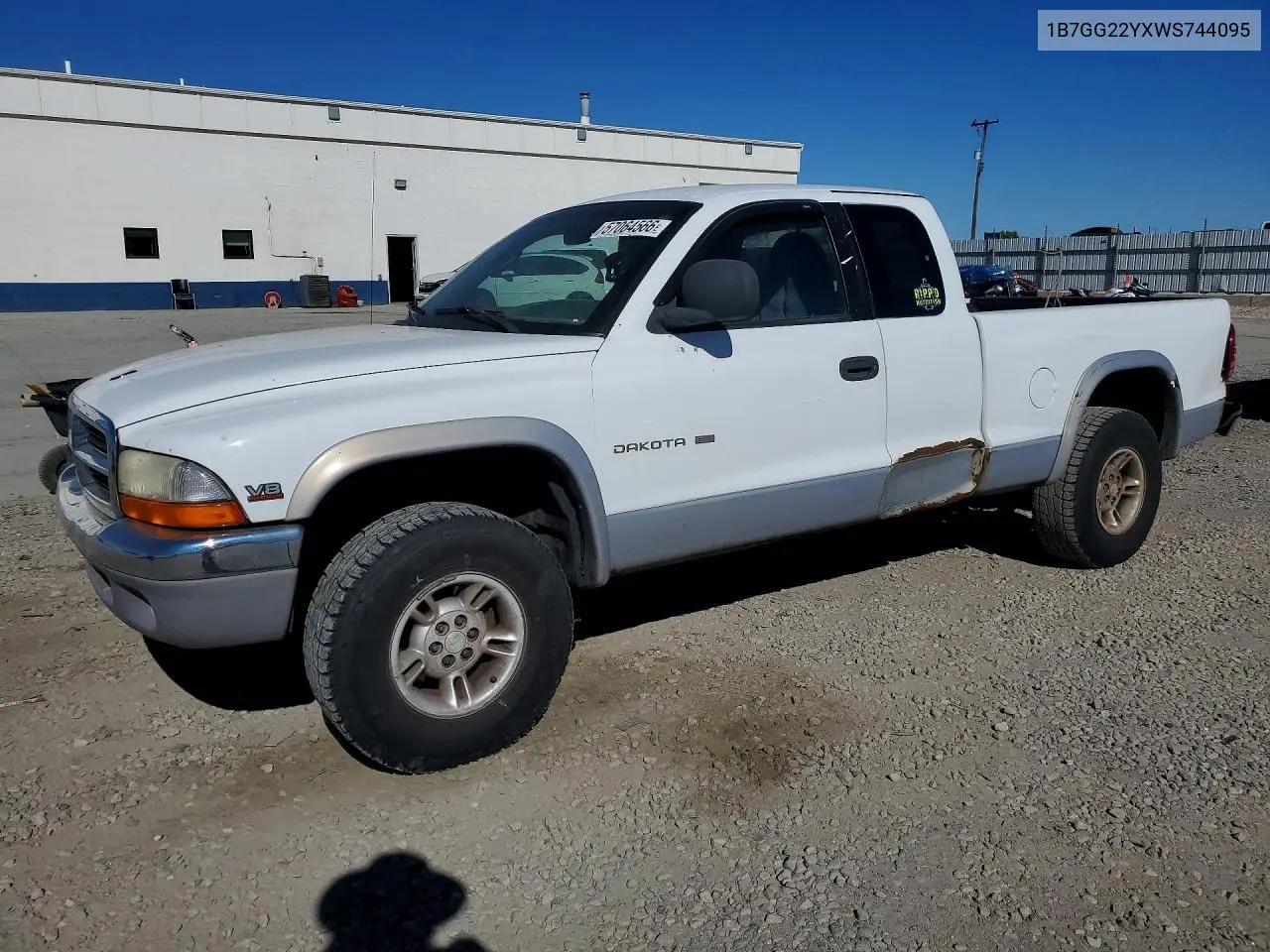 1998 Dodge Dakota VIN: 1B7GG22YXWS744095 Lot: 57064566