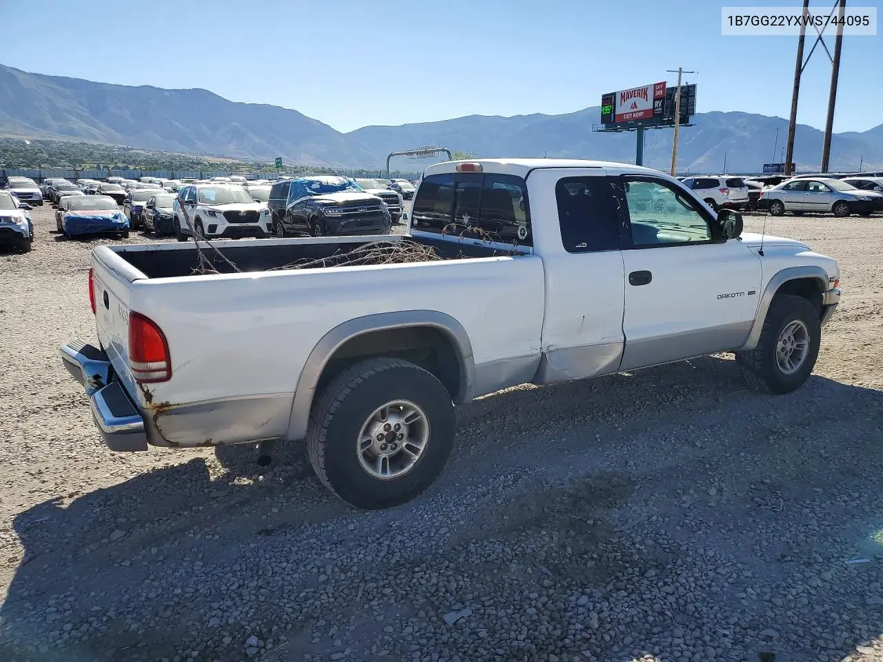 1998 Dodge Dakota VIN: 1B7GG22YXWS744095 Lot: 57064566