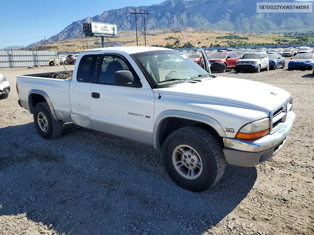 1998 Dodge Dakota VIN: 1B7GG22YXWS744095 Lot: 57064566