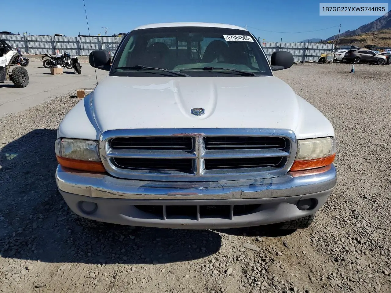 1998 Dodge Dakota VIN: 1B7GG22YXWS744095 Lot: 57064566