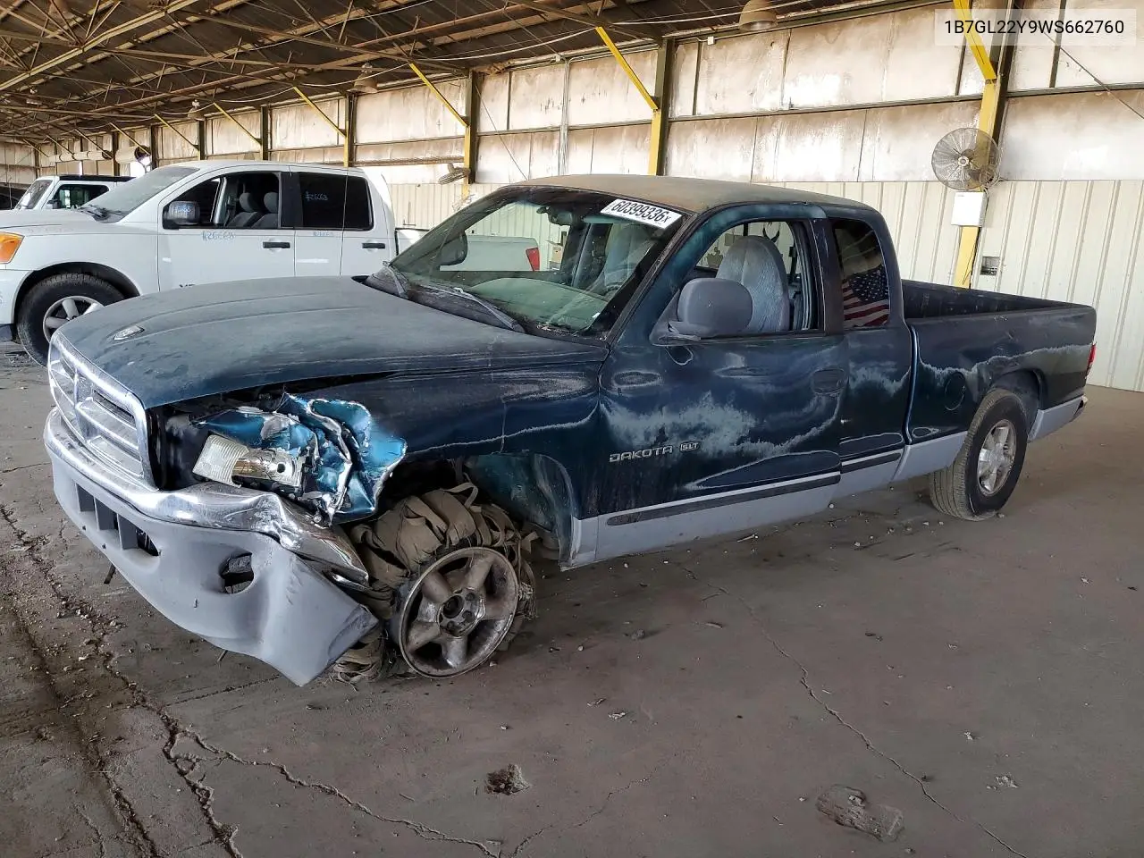 1998 Dodge Dakota VIN: 1B7GL22Y9WS662760 Lot: 60399336