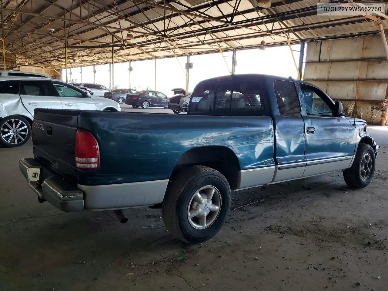 1998 Dodge Dakota VIN: 1B7GL22Y9WS662760 Lot: 60399336
