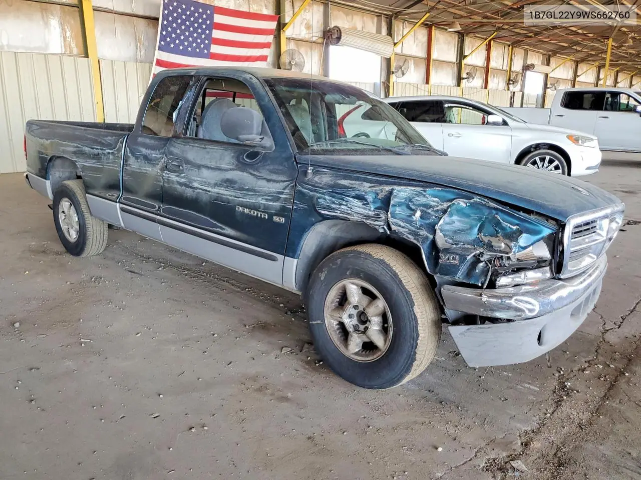 1998 Dodge Dakota VIN: 1B7GL22Y9WS662760 Lot: 60399336