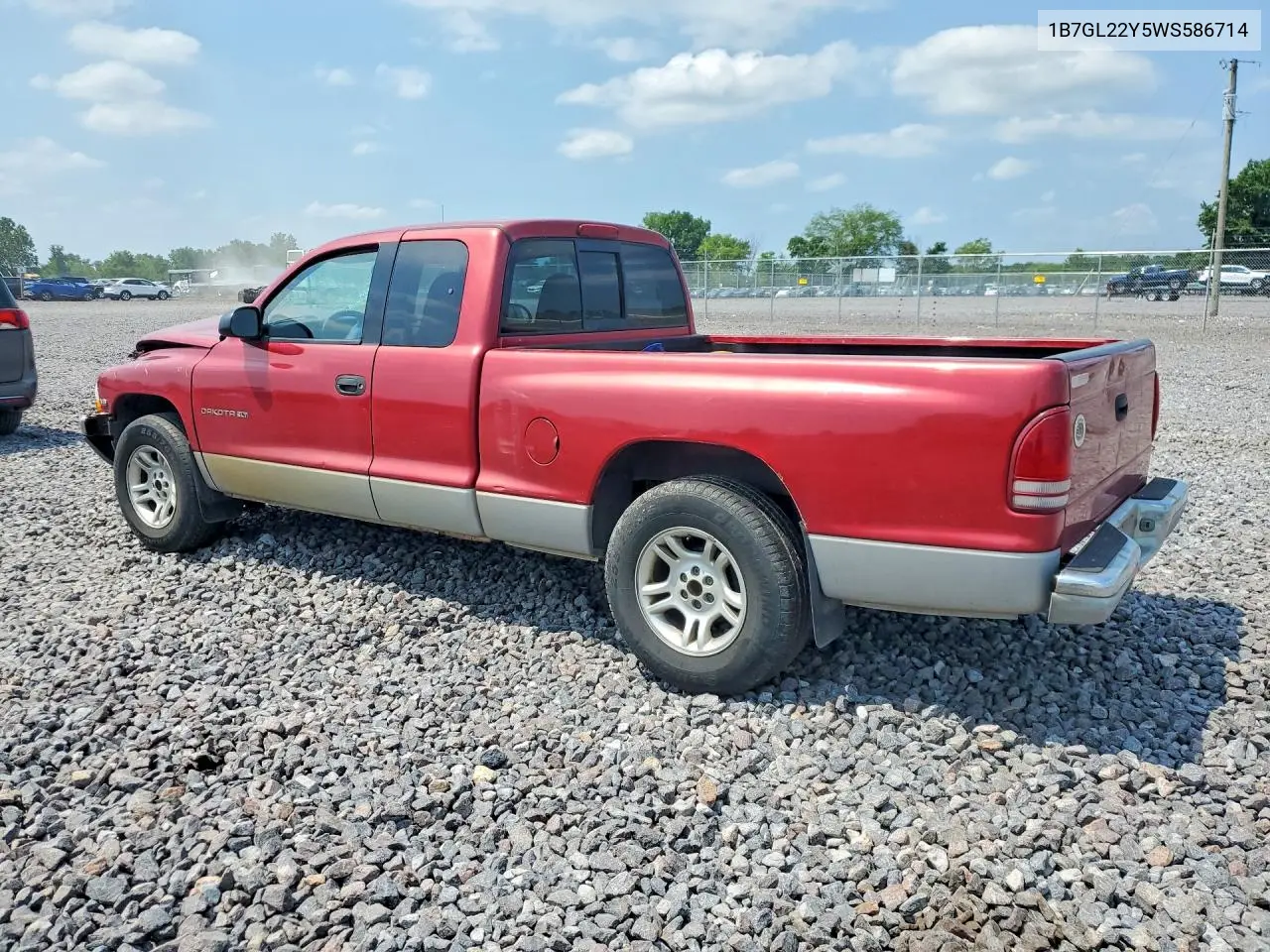 1998 Dodge Dakota VIN: 1B7GL22Y5WS586714 Lot: 61202416