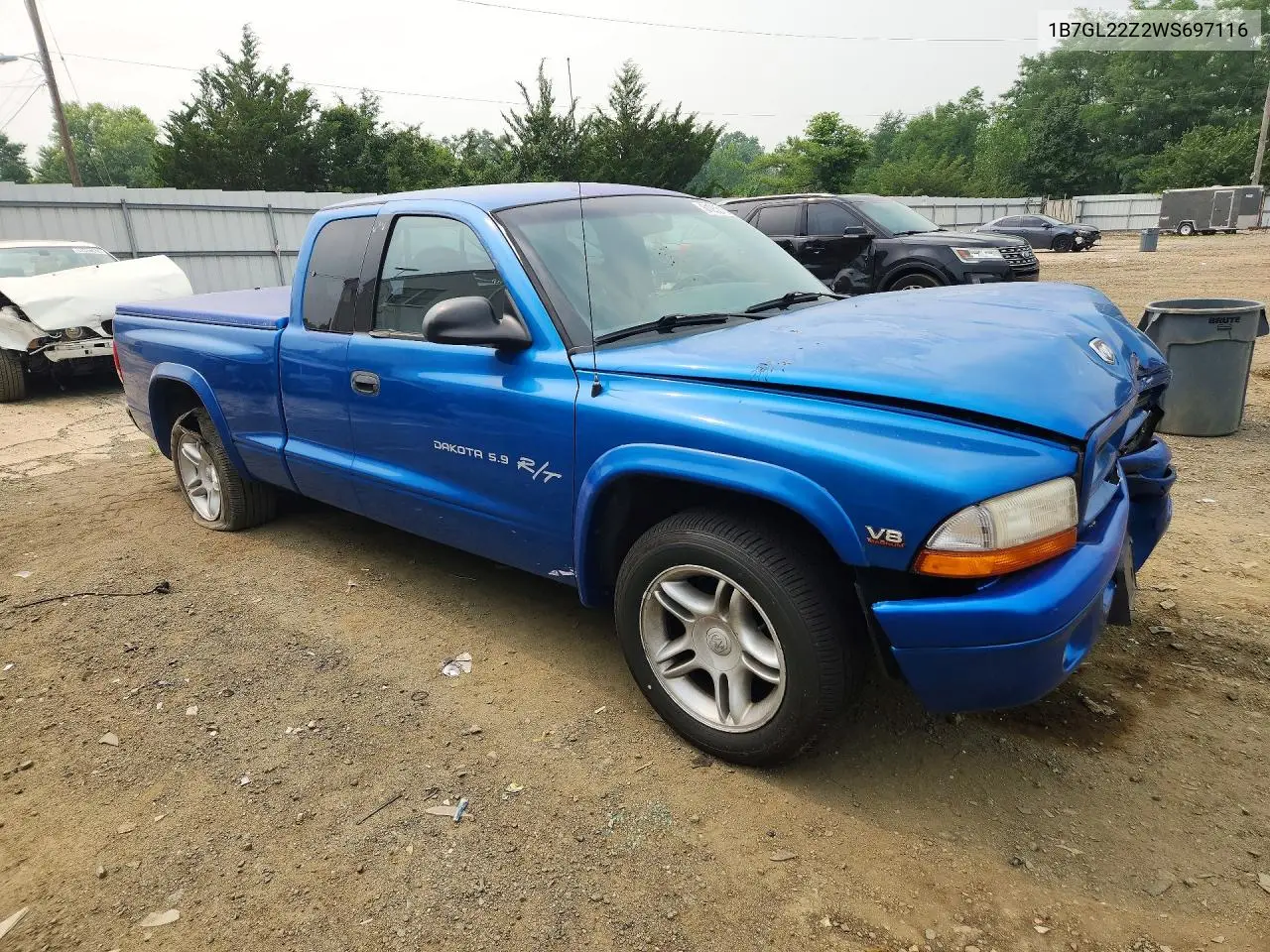 1998 Dodge Dakota VIN: 1B7GL22Z2WS697116 Lot: 61255166