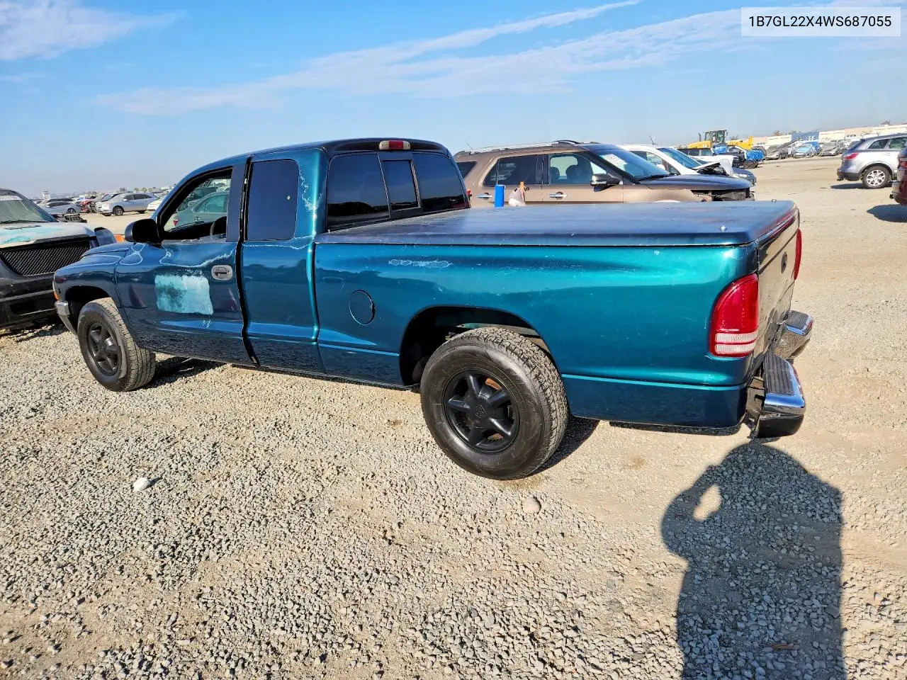 1998 Dodge Dakota VIN: 1B7GL22X4WS687055 Lot: 61835036