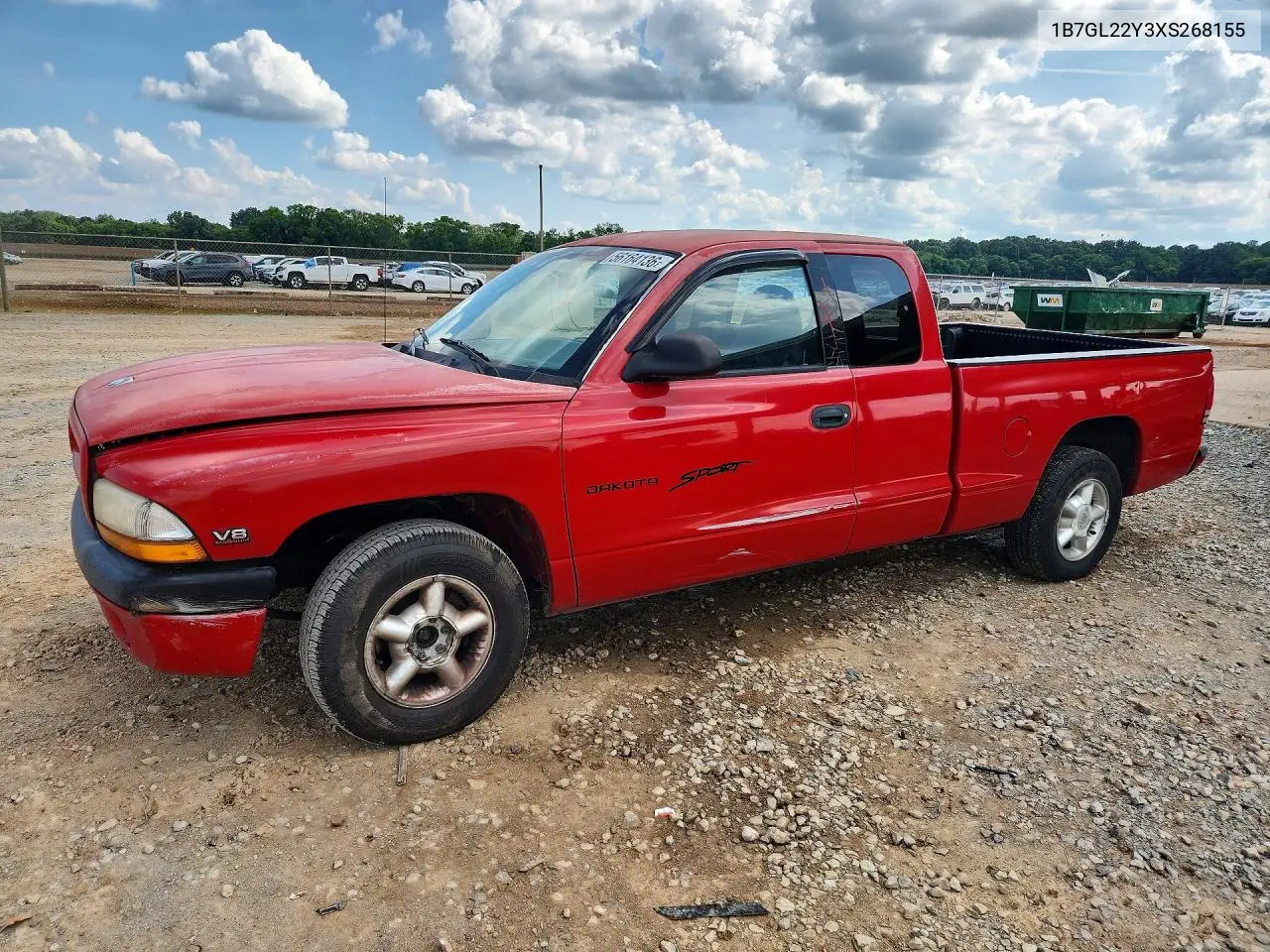 1999 Dodge Dakota VIN: 1B7GL22Y3XS268155 Lot: 56164136