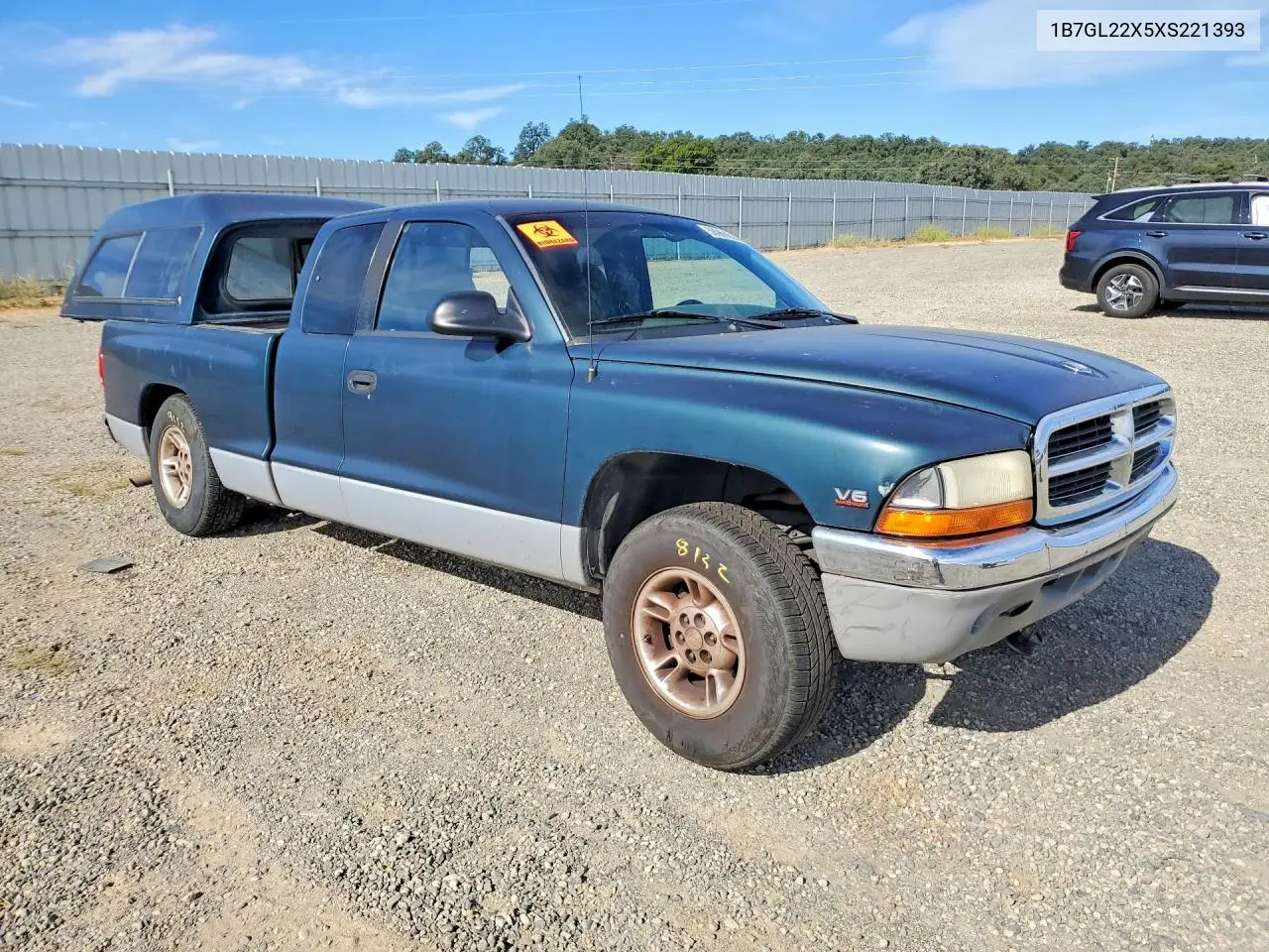 1999 Dodge Dakota VIN: 1B7GL22X5XS221393 Lot: 58966626