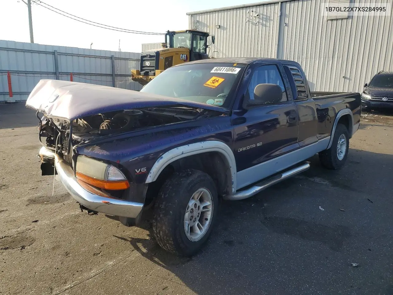 1999 Dodge Dakota Slt VIN: 1B7GL22X7XS284995 Lot: 60411086