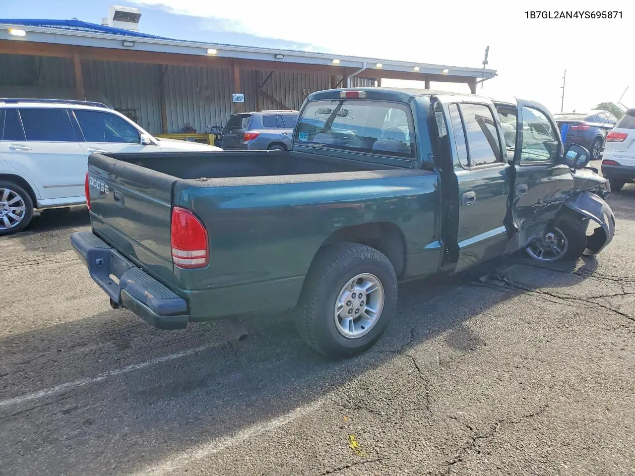 2000 Dodge Dakota Quad VIN: 1B7GL2AN4YS695871 Lot: 58120086
