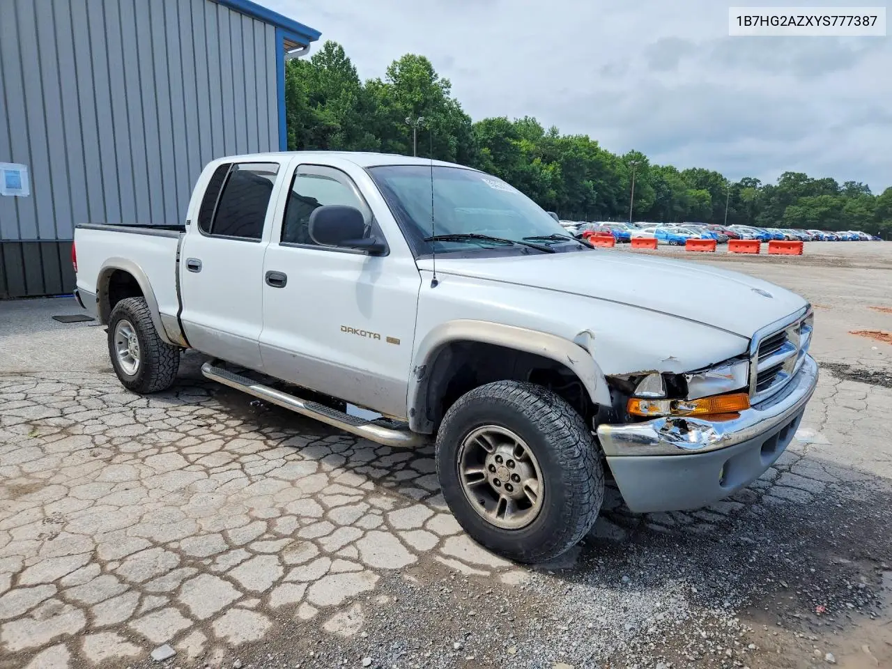2000 Dodge Dakota Quad VIN: 1B7HG2AZXYS777387 Lot: 58429476