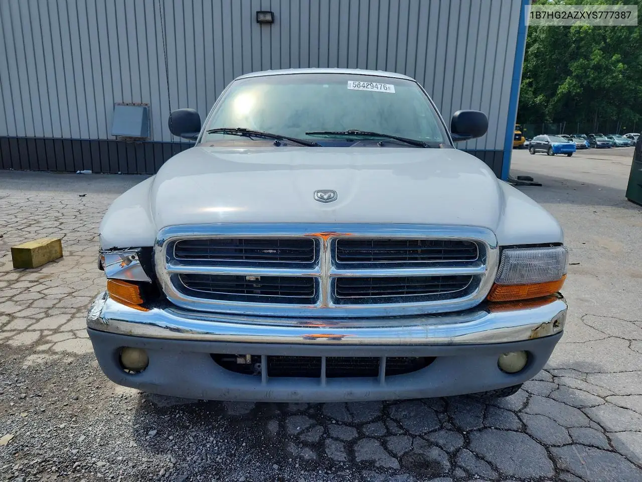 2000 Dodge Dakota Quad VIN: 1B7HG2AZXYS777387 Lot: 58429476
