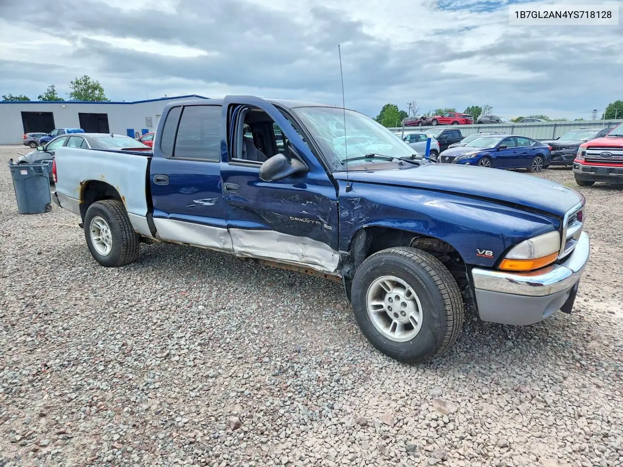 2000 Dodge Dakota Quad VIN: 1B7GL2AN4YS718128 Lot: 59374846