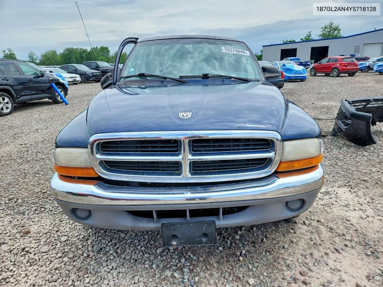 2000 Dodge Dakota Quad VIN: 1B7GL2AN4YS718128 Lot: 59374846