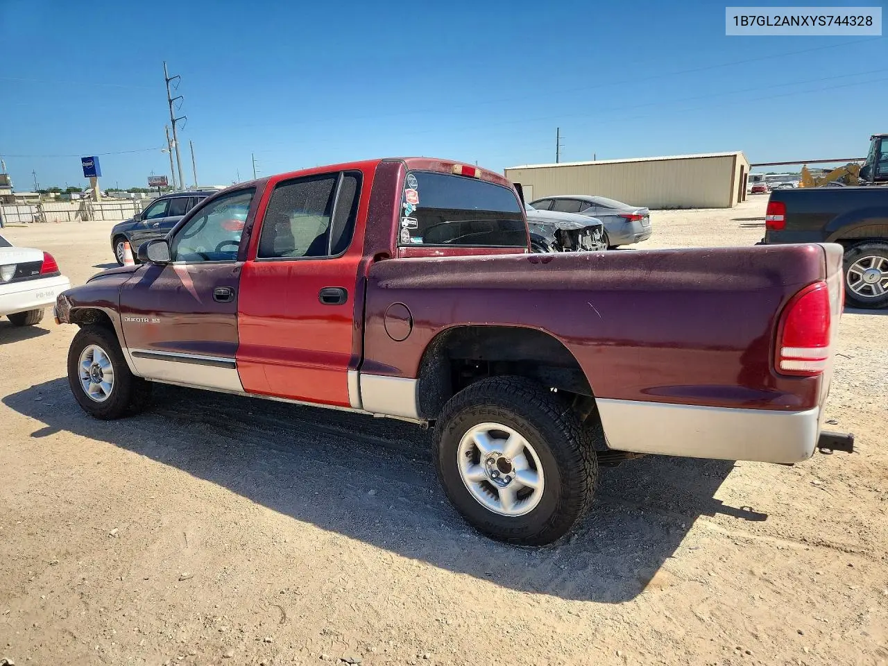 2000 Dodge Dakota VIN: 1B7GL2ANXYS744328 Lot: 60219726
