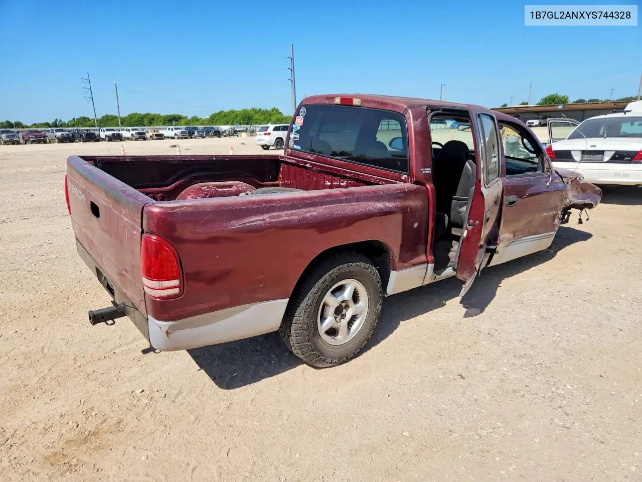 2000 Dodge Dakota VIN: 1B7GL2ANXYS744328 Lot: 60219726