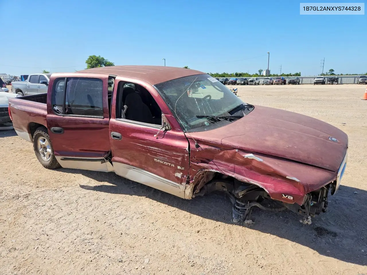 2000 Dodge Dakota VIN: 1B7GL2ANXYS744328 Lot: 60219726