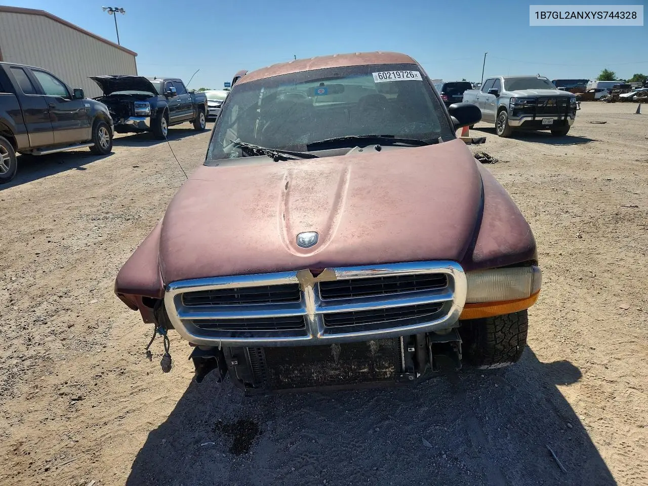 2000 Dodge Dakota VIN: 1B7GL2ANXYS744328 Lot: 60219726