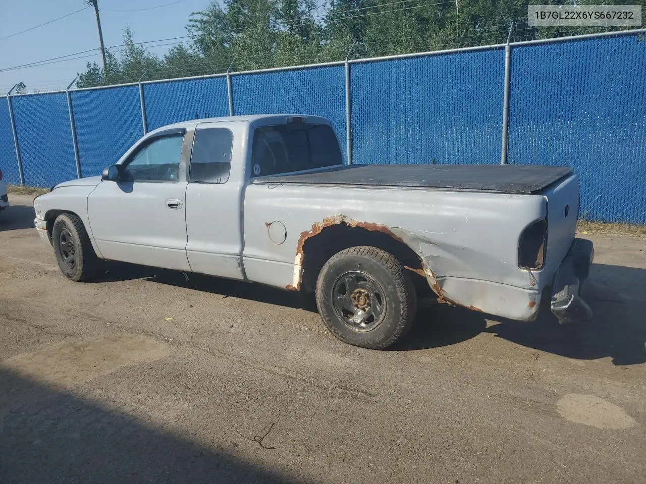 2000 Dodge Dakota VIN: 1B7GL22X6YS667232 Lot: 68317685