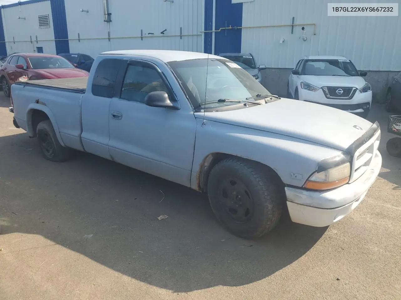 2000 Dodge Dakota VIN: 1B7GL22X6YS667232 Lot: 68317685