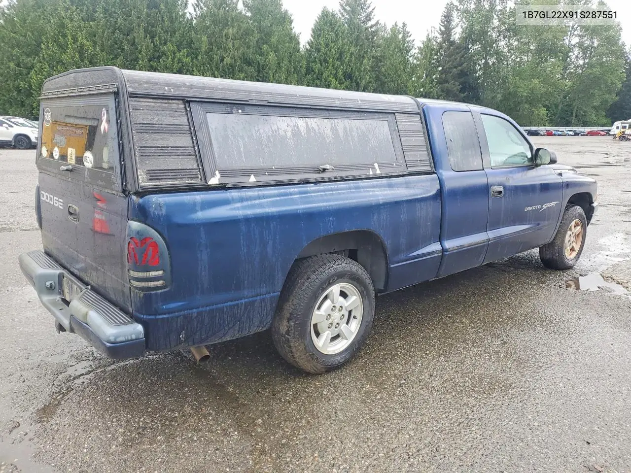 2001 Dodge Dakota VIN: 1B7GL22X91S287551 Lot: 54012206