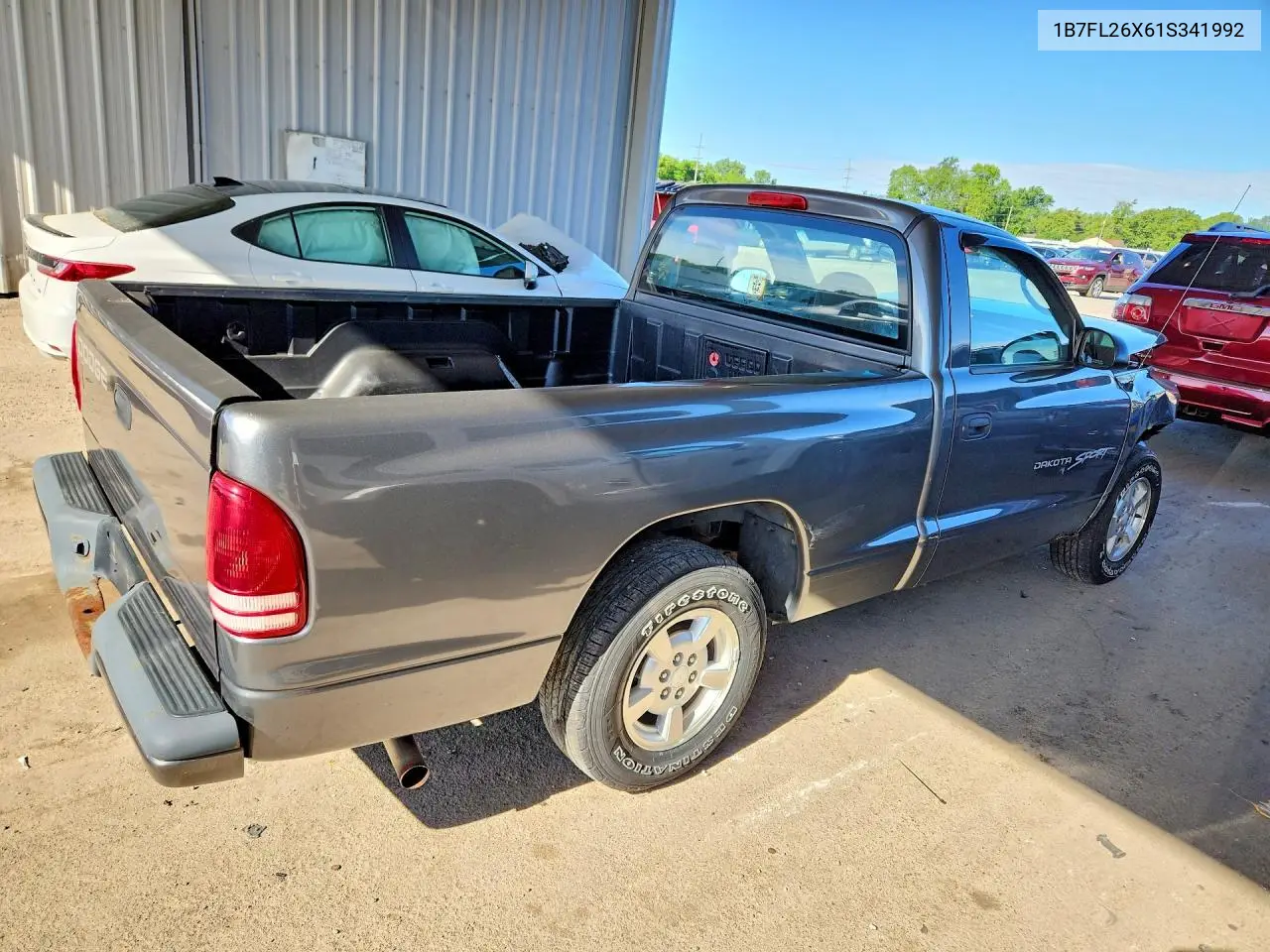 2001 Dodge Dakota VIN: 1B7FL26X61S341992 Lot: 57522216