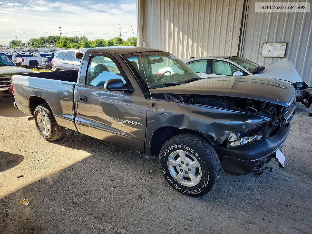 2001 Dodge Dakota VIN: 1B7FL26X61S341992 Lot: 57522216