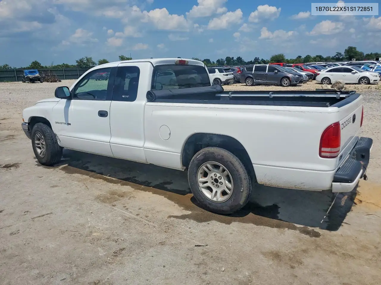 2001 Dodge Dakota VIN: 1B7GL22X51S172851 Lot: 58871196