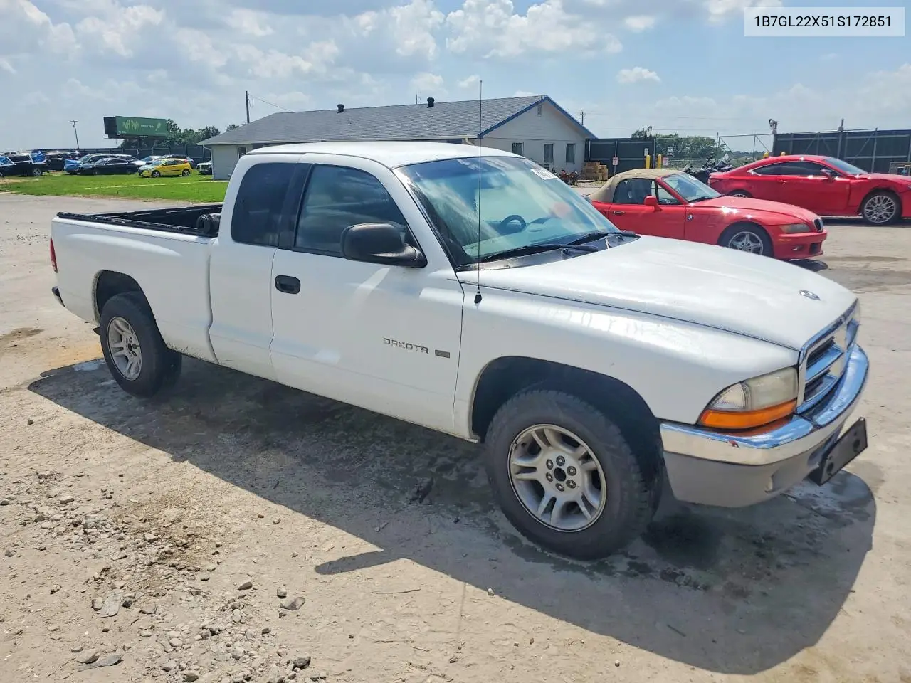 2001 Dodge Dakota VIN: 1B7GL22X51S172851 Lot: 58871196