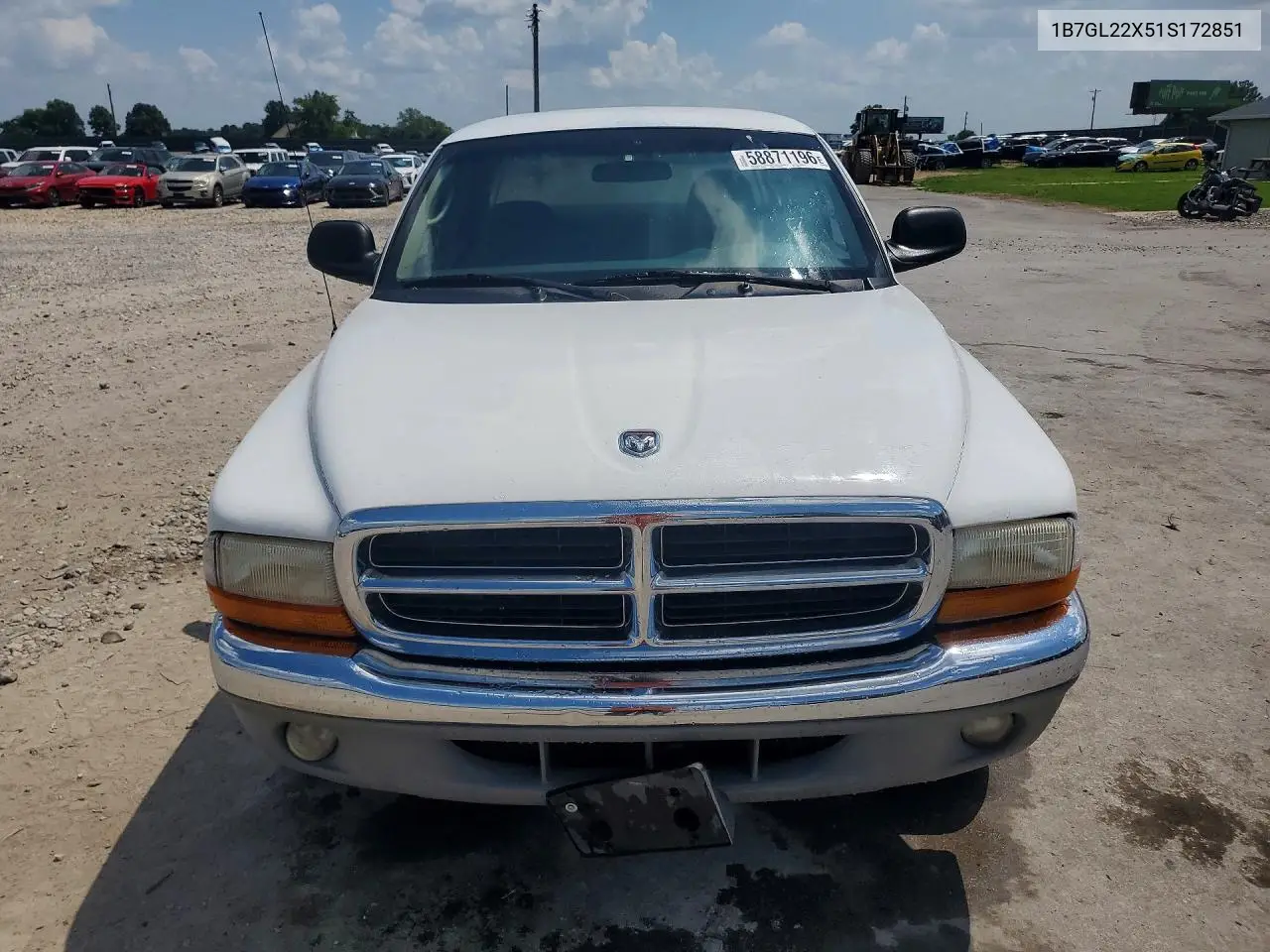 2001 Dodge Dakota VIN: 1B7GL22X51S172851 Lot: 58871196