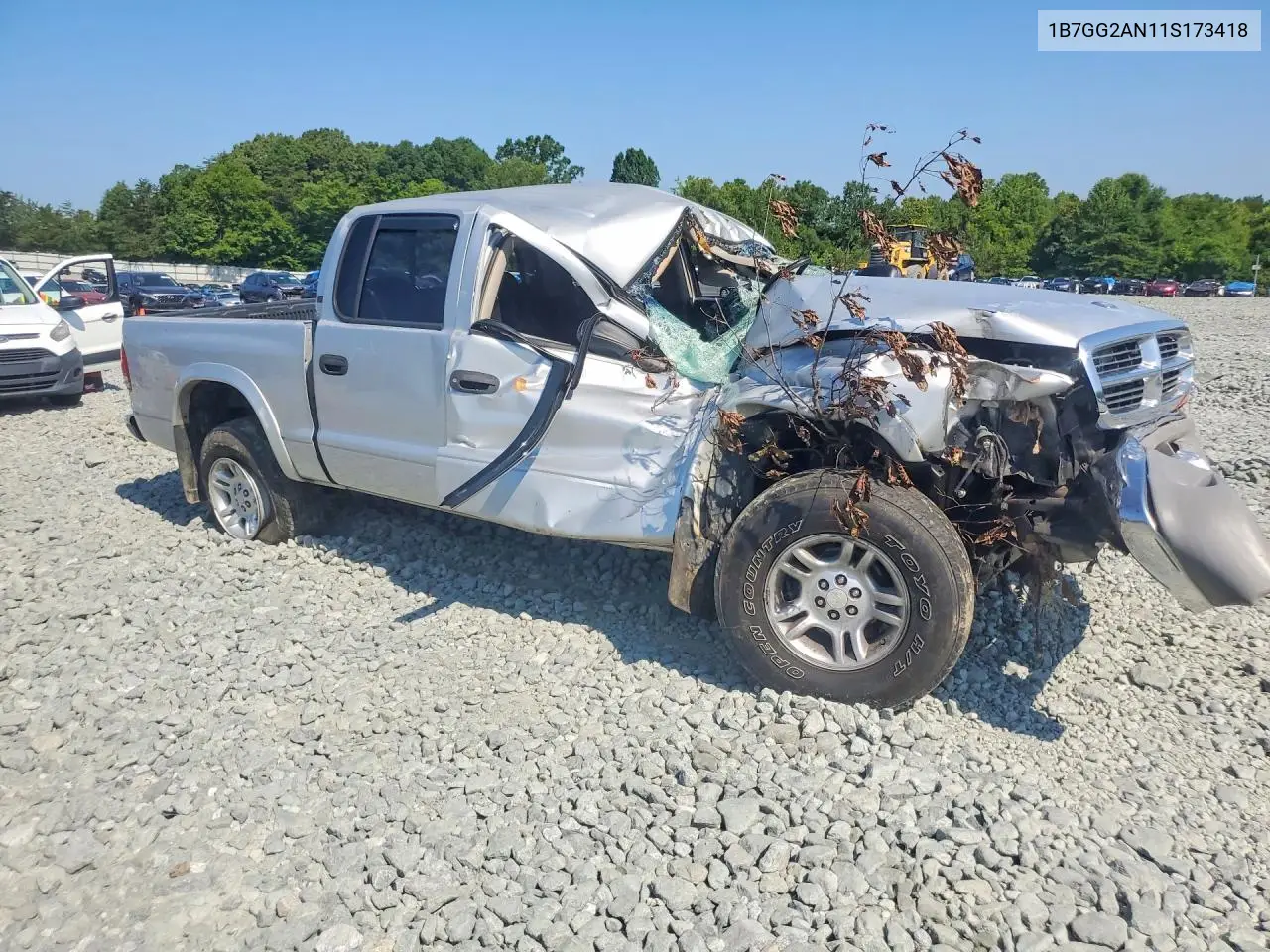 2001 Dodge Dakota Quad VIN: 1B7GG2AN11S173418 Lot: 59179166