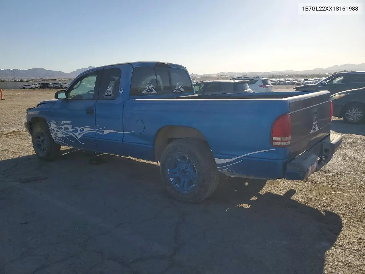 2001 Dodge Dakota VIN: 1B7GL22XX1S161988 Lot: 59676746