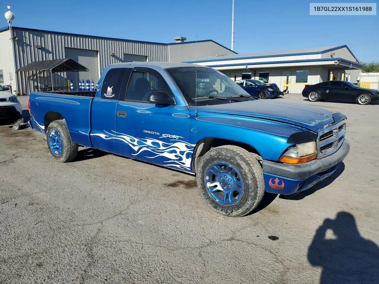 2001 Dodge Dakota VIN: 1B7GL22XX1S161988 Lot: 59676746