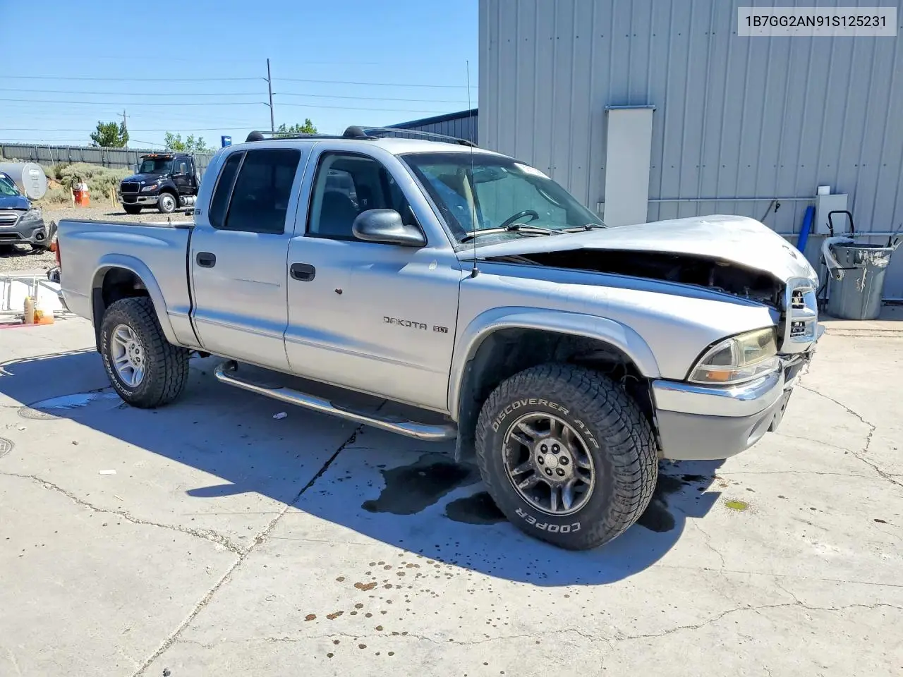 2001 Dodge Dakota Quad VIN: 1B7GG2AN91S125231 Lot: 59715386