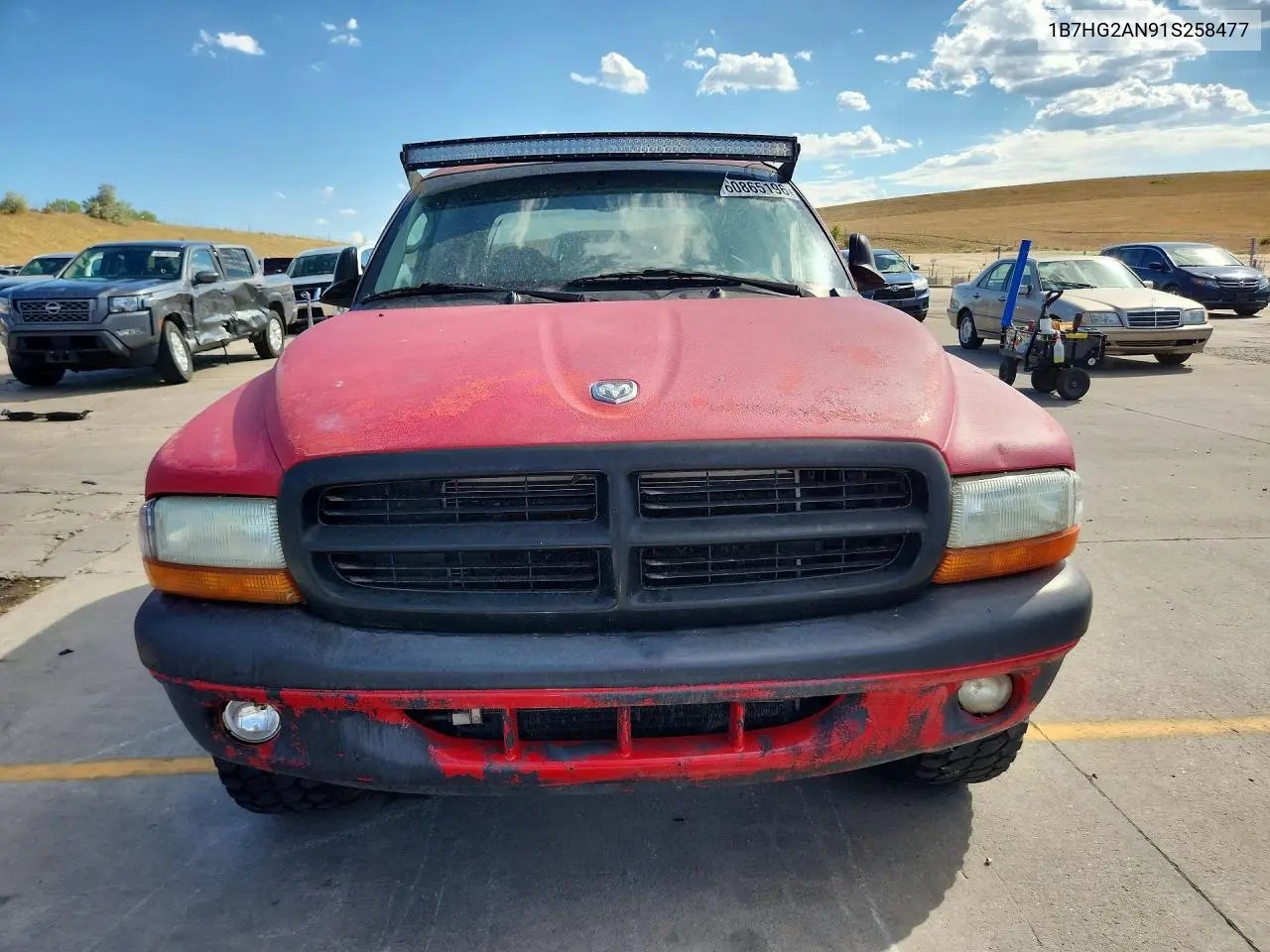 2001 Dodge Dakota Quad VIN: 1B7HG2AN91S258477 Lot: 60865196