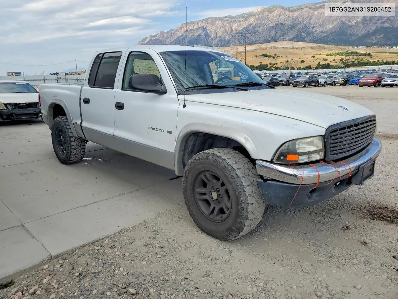 2001 Dodge Dakota Quad VIN: 1B7GG2AN31S206452 Lot: 60873566