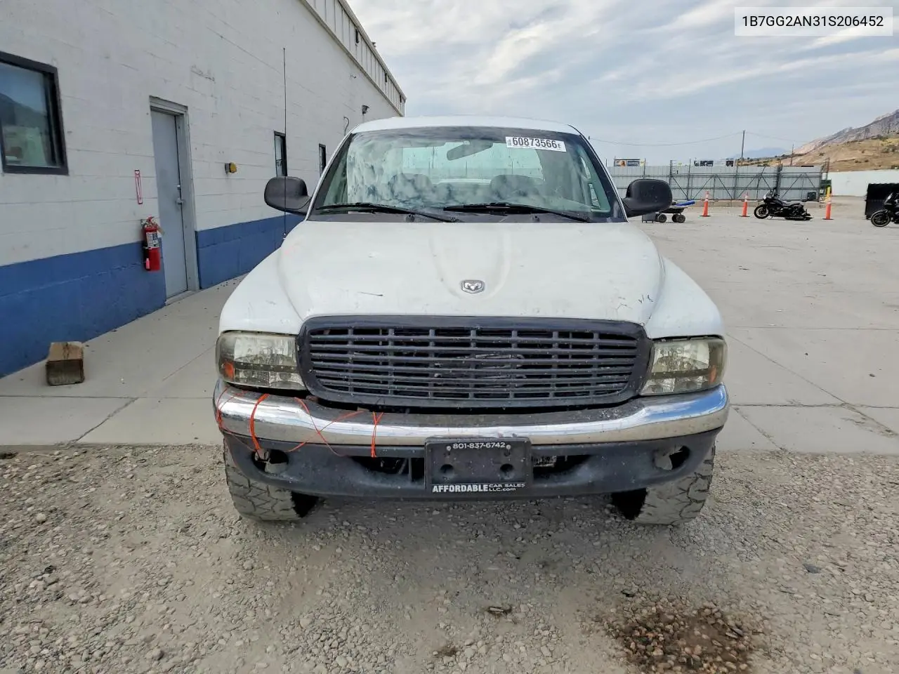 2001 Dodge Dakota Quad VIN: 1B7GG2AN31S206452 Lot: 60873566
