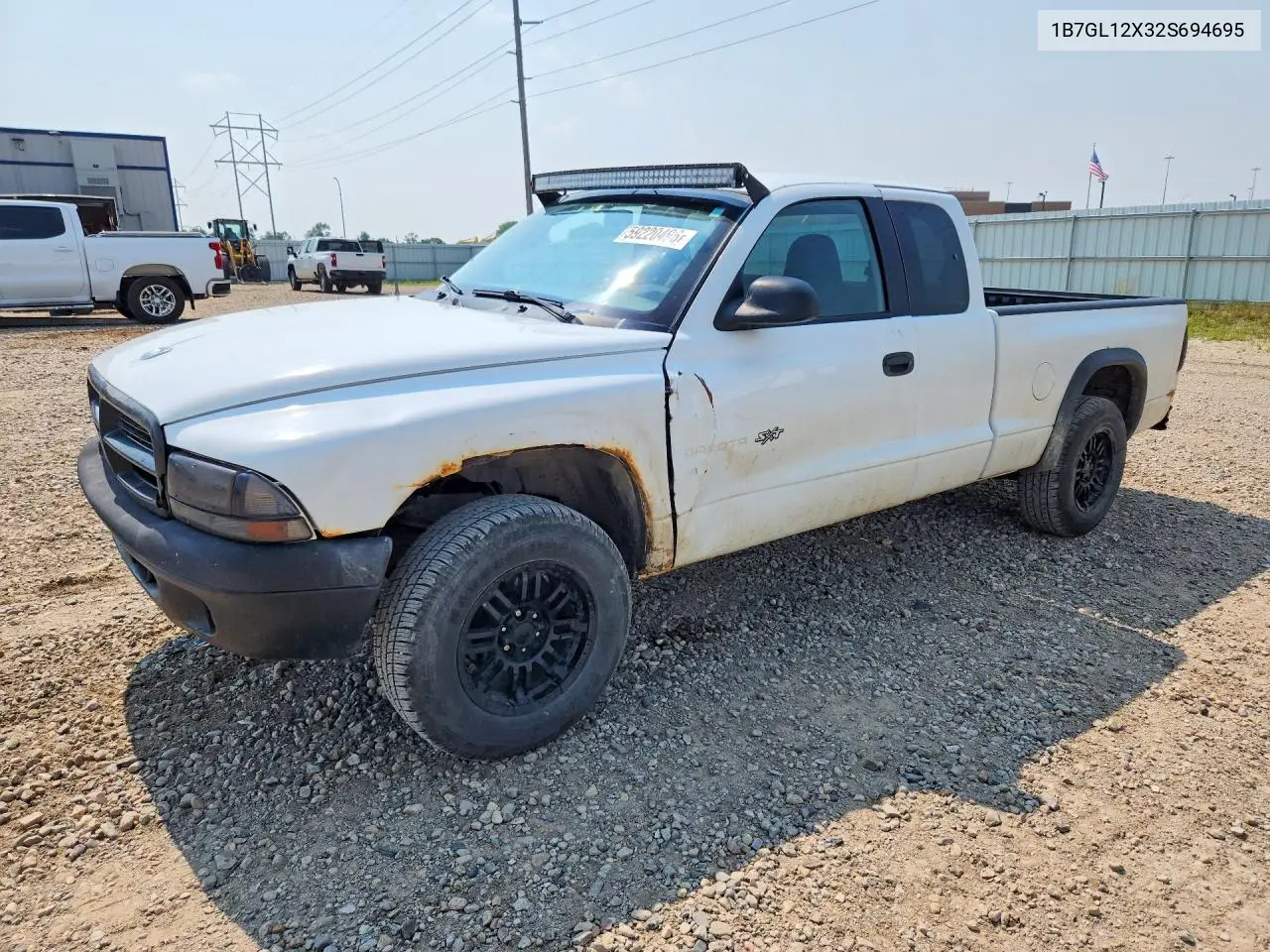 2002 Dodge Dakota Base VIN: 1B7GL12X32S694695 Lot: 59220496