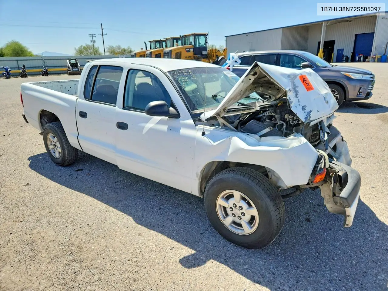 2002 Dodge Dakota Quad Sport VIN: 1B7HL38N72S505097 Lot: 59993336