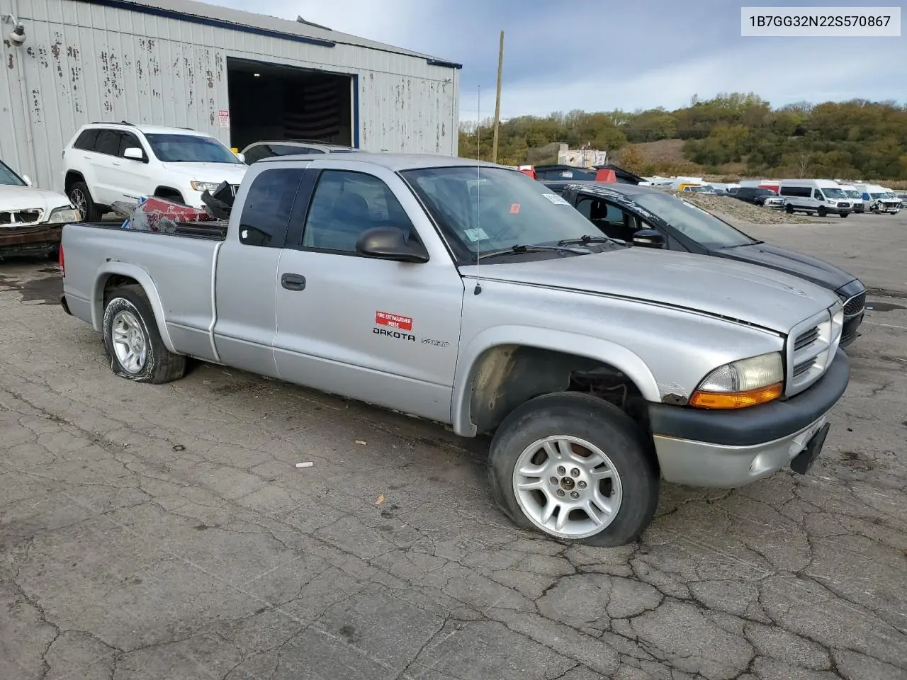 1B7GG32N22S570867 2002 Dodge Dakota Sport