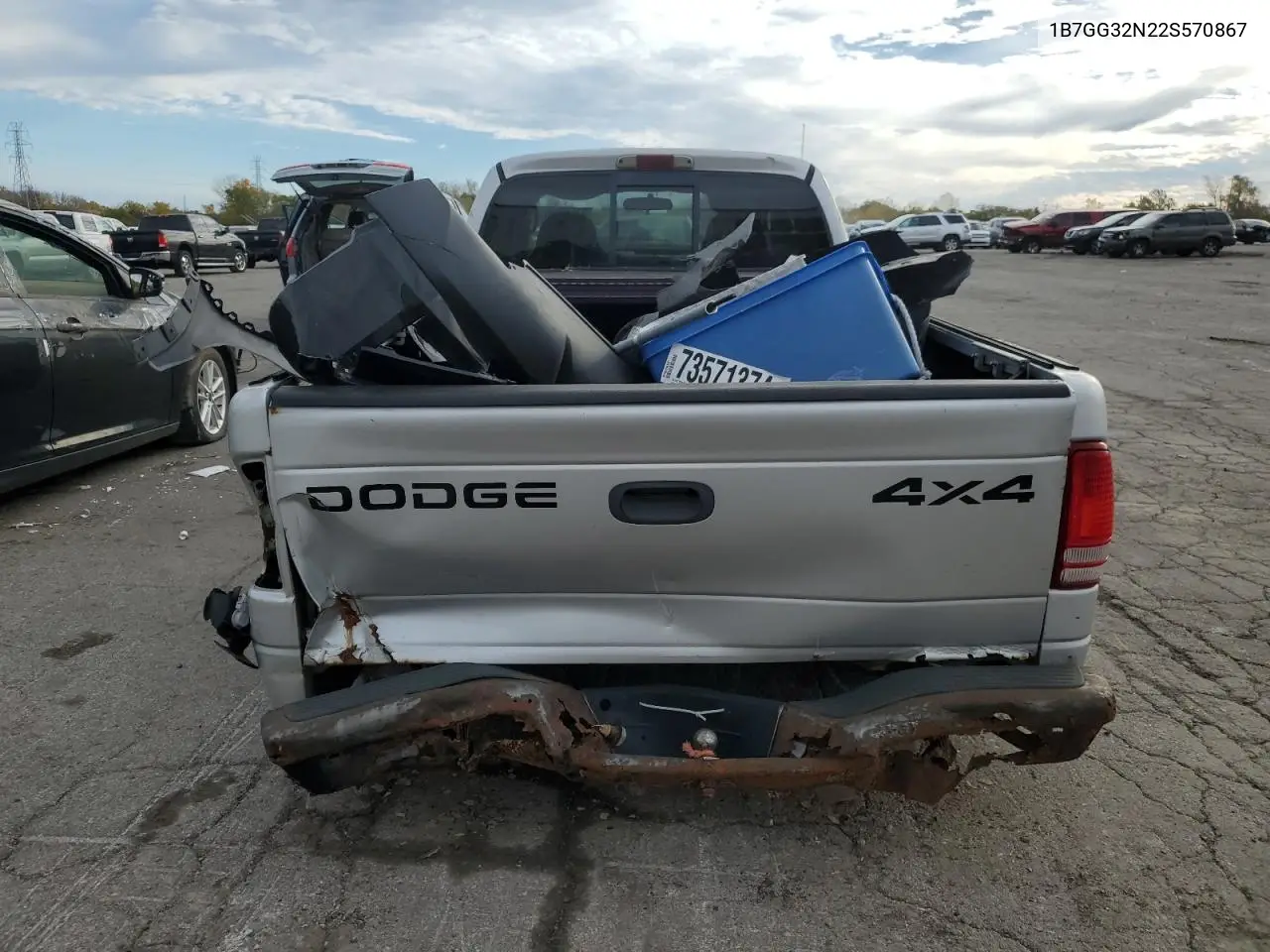 1B7GG32N22S570867 2002 Dodge Dakota Sport