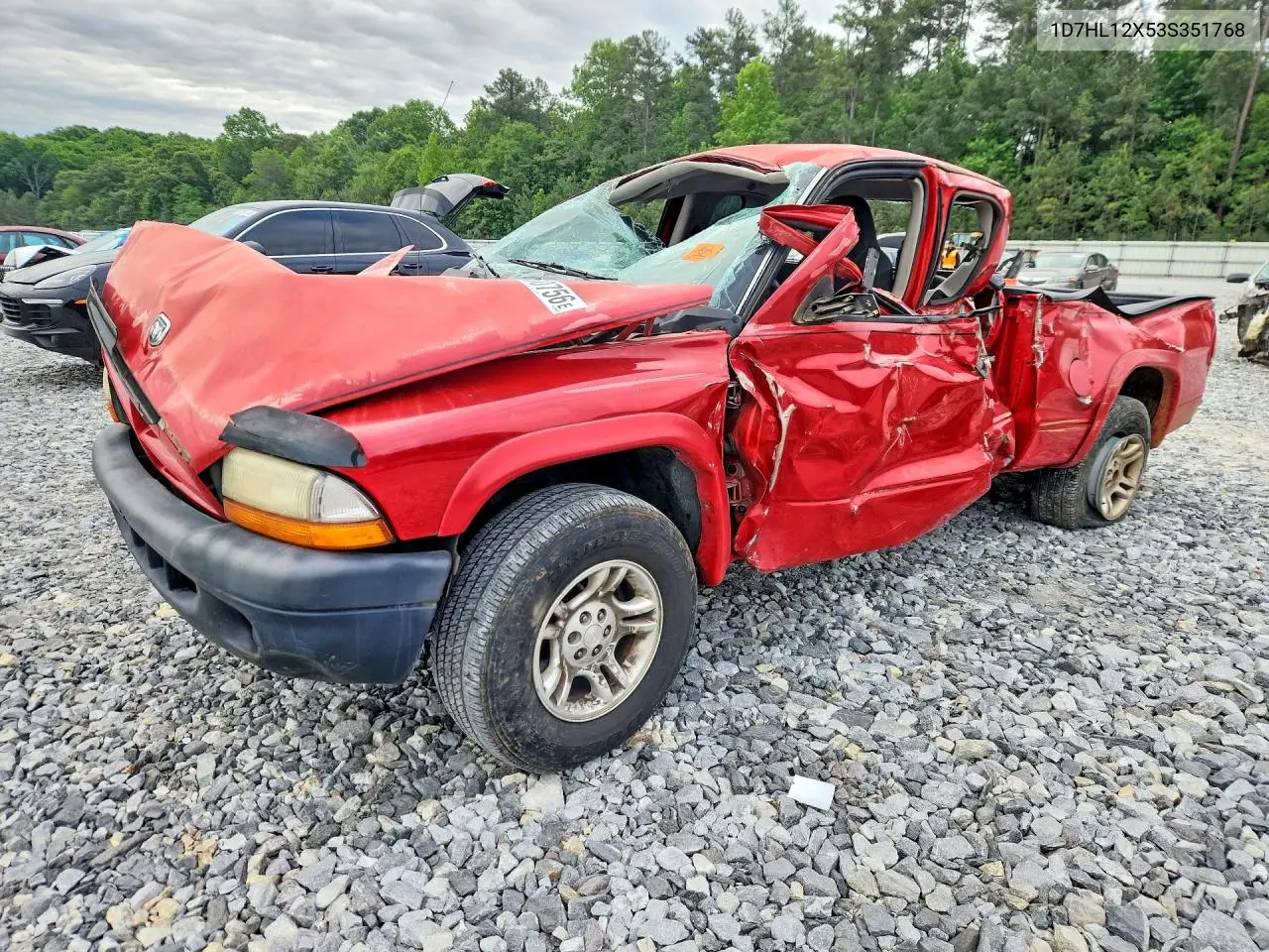 2003 Dodge Dakota Sxt VIN: 1D7HL12X53S351768 Lot: 53450756